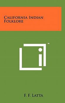 Hardcover California Indian Folklore Book