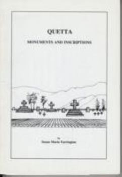 Paperback Quetta: Monuments and Inscriptions Book