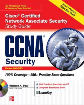 Paperback CCNA Cisco Certified Network Associate Security Study Guide (Exam 640-553) [With CDROM] Book