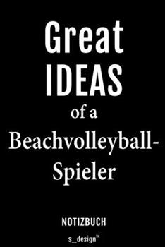 Notizbuch für Beachvolleyball: Originelle Geschenk-Idee [120 Seiten liniertes blanko Papier] (German Edition)