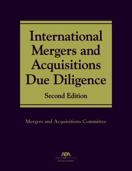 Paperback International M&A Due Diligence, Second Edition Book