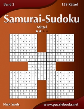 Paperback Samurai-Sudoku - Mittel - Band 3 - 159 Rätsel [German] Book