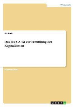 Paperback Das Tax CAPM zur Ermittlung der Kapitalkosten [German] Book