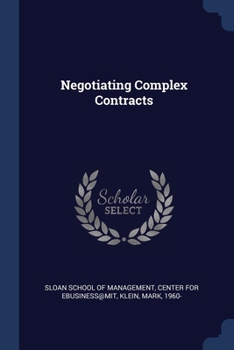 Paperback Negotiating Complex Contracts Book