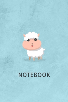 Paperback Cute Sheep Animal Notebook Birthday Gift: Lined Notebook / Journal Gift, 120 Pages, 6x9, Soft Cover, Matte Finish Book
