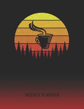 Weekly Planner: Latte | 2020 - 2021 | Plan Weeks for 1 Year | Retro Vintage Sunset Cover | January 20 - December 20 | Planning Organizer Writing ... | Plan Days, Set Goals & Get Stuff Done