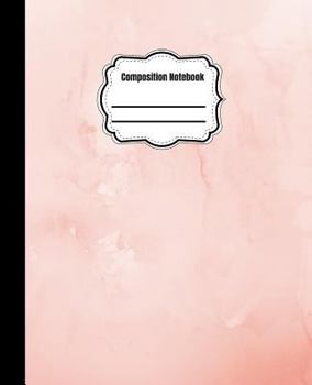 Paperback Composition Notebook: Pink Marble Book