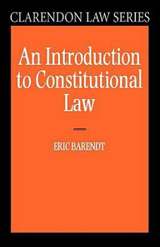 Paperback An Introduction to Constitutional Law Book