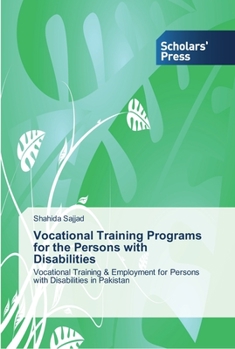 Paperback Vocational Training Programs for the Persons with Disabilities Book