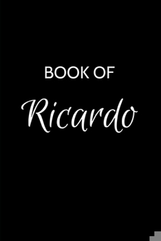 Paperback Ricardo Journal: Ricardo Journal - A Gratitude Journal Notebook for Men Boys Fathers and Sons with the name Ricardo - Handsome Elegant Book