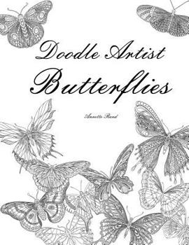 Paperback Doodle Artist - Butterflies: Colouring for grown ups Book