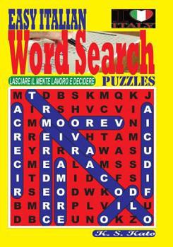 Paperback EASY ITALIAN Word Search Puzzles [Italian] Book