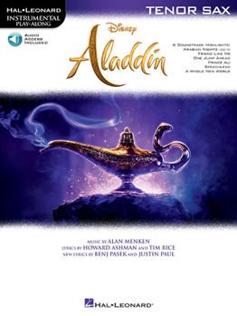 Paperback Aladdin: Instrumental Play-Along Series for Tenor Sax Book