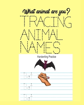 Paperback What Animal are You? Tracing Animal Names: Ages 5 and 6 years Book