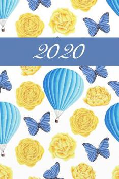 2020: Blumen - Schmetterling - Kalender - Wochenplaner - Zielsetzung - Zeitmanagement - Produktivit�t - Terminplaner - Terminkalender - +10 Seiten Punkteraster f�r Notizen