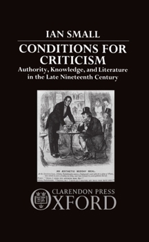 Hardcover Conditions for Criticism Book