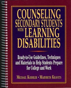 Spiral-bound Counseling Secondary Students W/Learning Disabilities Book