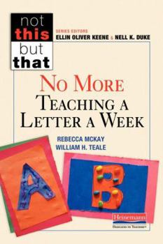 Paperback No More Teaching a Letter a Week Book