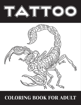 Paperback Tattoo coloring book for adult: Christmas tattoo coloring book for adult Book