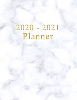 Paperback 2020 - 2021 Planner: Academic and Student Daily and Monthly Planner - July 2020 - June 2021 - Organizer & Diary - To do list - Notes - Mont Book