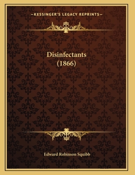 Paperback Disinfectants (1866) Book