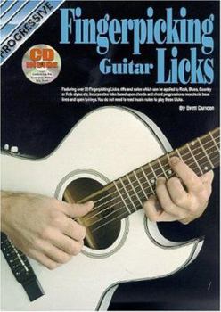 Paperback Fingerpicking Guitar Licks Bk/CD Book