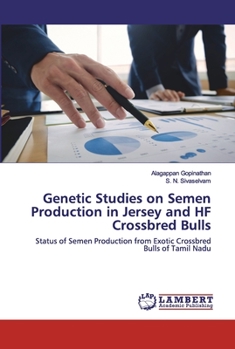 Paperback Genetic Studies on Semen Production in Jersey and HF Crossbred Bulls Book