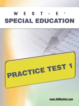 Paperback West-E Special Education Practice Test 1 Book