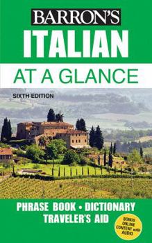 Paperback Italian at a Glance: Foreign Language Phrasebook & Dictionary Book