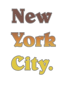 Paperback New York City Retro Throwback Vintage Style Design 120 Page Notebook Lined Journal Book