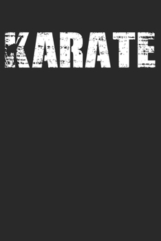 Karate: 6 x 9 Dotted Dot Grid Notebook - Distressed Look Karate Journal Gift For Karateka (108 Pages)
