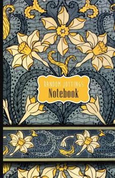 Paperback Random Jottings Notebooks: Art Nouveau Jonquil/ Daffodil Design Book