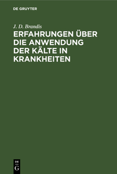 Erfahrungen �ber Die Anwendung Der K�lte in Krankheiten