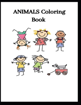 Paperback Coloring book: ANIMALS Coloring book for kids Book