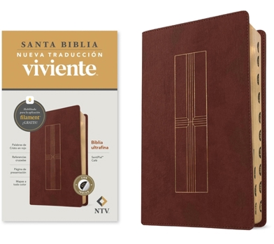 Biblia ultrafina NTV, con Filament (SentiPiel, Café, Índice, Letra Roja) (Spanish Edition)