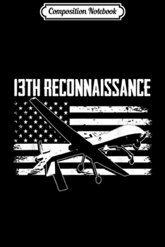 Composition Notebook: 13th Reconnaissance Squadron Beale Air Force Base Patch  Journal/Notebook Blank Lined Ruled 6x9 100 Pages