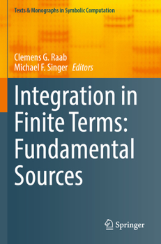 Paperback Integration in Finite Terms: Fundamental Sources Book