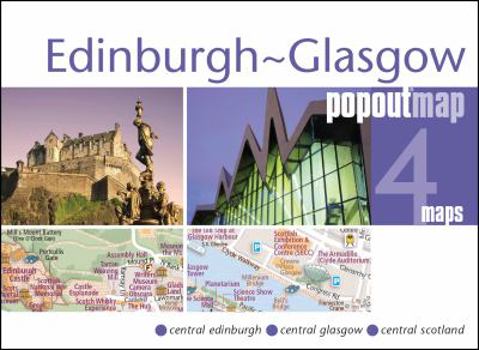 Map Edinburgh and Glasgow Popout Map Book