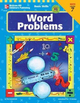 Paperback Basic Skills Word Problems, Grade 7 Book