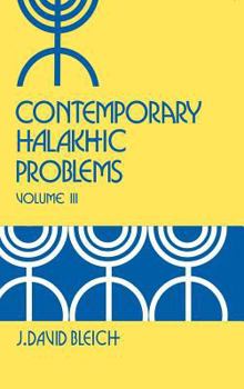 Hardcover Contemporary Halakhic Problems (Library of Jewish Law and Ethics) Book