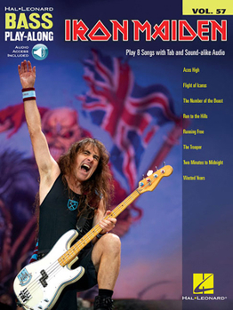 Paperback Iron Maiden Bass Play-Along Volume 57 Book/Online Audio Book