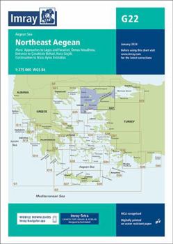 Map Imray Chart G22: Northeast Aegean Sea (G Series) Book
