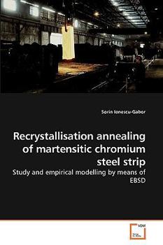 Paperback Recrystallisation annealing of martensitic chromium steel strip Book
