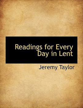Paperback Readings for Every Day in Lent [Large Print] Book