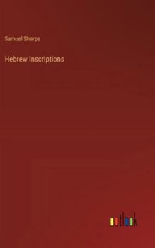Hardcover Hebrew Inscriptions Book