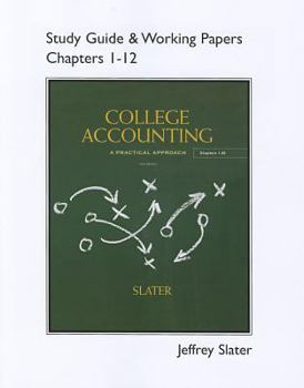 Paperback Study Guide & Working Papers for College Accounting Chapters 1-12 Book