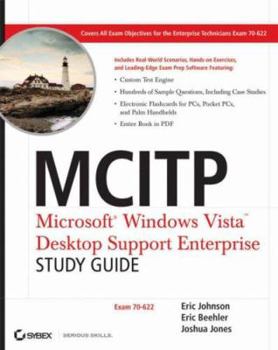 Paperback MCITP: Microsoft Windows Vista Desktop Support Enterprise: Exam 70-622 [With CDROM] Book