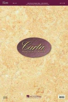 Paperback Carta Manuscript Paper No. 21 - Professional Book