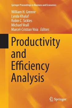Paperback Productivity and Efficiency Analysis Book