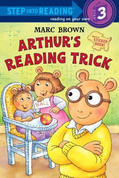 Paperback Arthur's Reading Trick [With Sticker(s)] Book